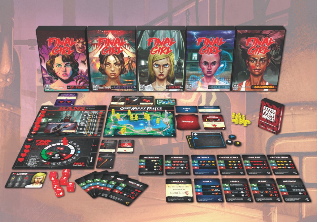 Final girl, jeu de plateau, game board