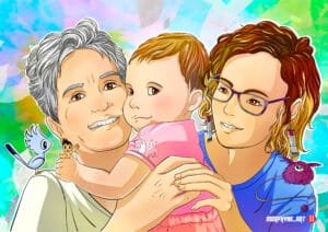 portrait personnalisé, kid portrait, portrait famille, portrait enfant